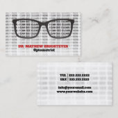 Oogarts optometrist visitekaartje (Voorkant / Achterkant)