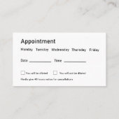 Oogarts Optometrist Visitekaartjes 2 (Achterkant)