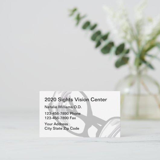 Oogarts van optometrie Kantoor Visitekaartje (Staand voorkant)