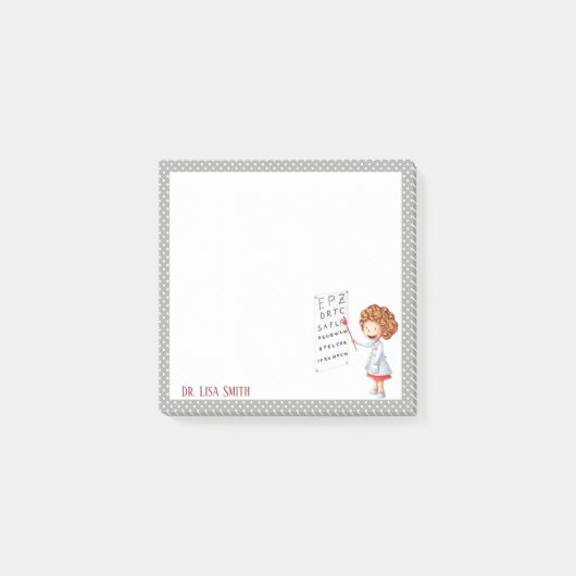 Oogarts, verpleger gepersonaliseerde post post-it® notes (Voorkant)