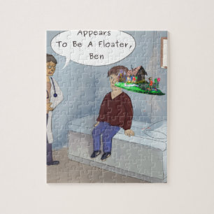 Oogarts vindt een paraderupsvlinder voor het oog legpuzzel