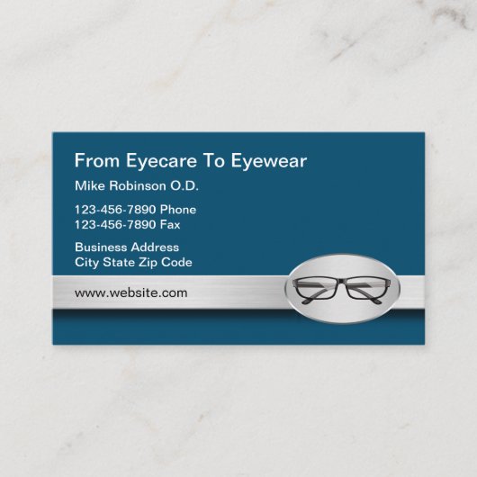 Oogarts Vision Care Visitekaartjes (Voorkant)