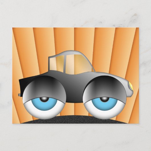 Oogauto Briefkaart (Voorkant)