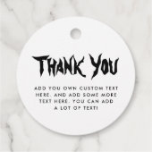 Oogbal blauwe iris Halloween dank u Bedankjes Labels (Achterkant)