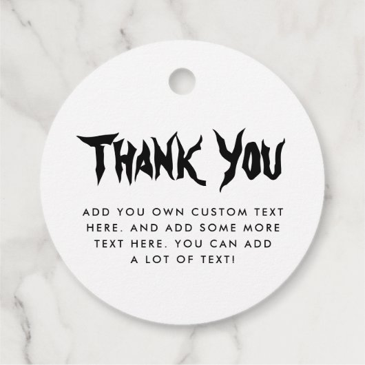 Oogbal blauwe iris Halloween dank u Bedankjes Labels (Achterkant)