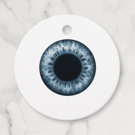 Oogbal blauwe iris Halloween dank u Bedankjes Labels (Voorkant)