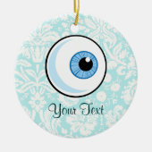 Oogbal; Cute Keramisch Ornament (Voorkant)