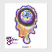 Oogbal Huilende Verf Splash Tears Emoji Sticker (Vel)