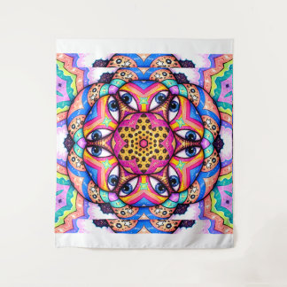 Oogbal Mandala | Psychedelische wandtapijt Wandkleed