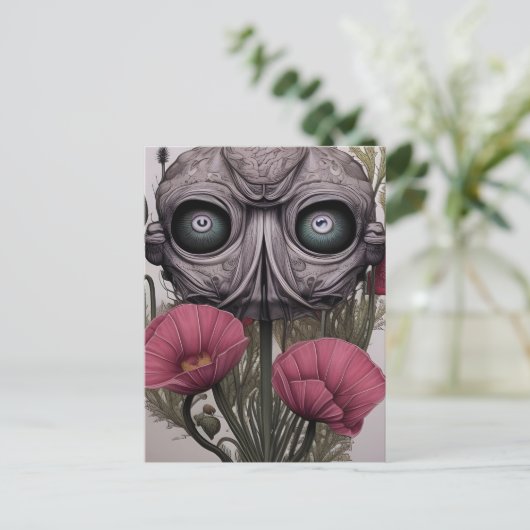 Oogbal Plant Briefkaart (Staand voorkant)