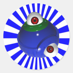 oogbal ronde sticker