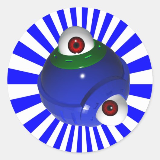 oogbal ronde sticker (Voorkant)