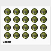 Oogbal Tuin Plant Ronde Sticker (Vel)