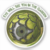 Oogbal Tuin Plant Sticker (Voorkant)