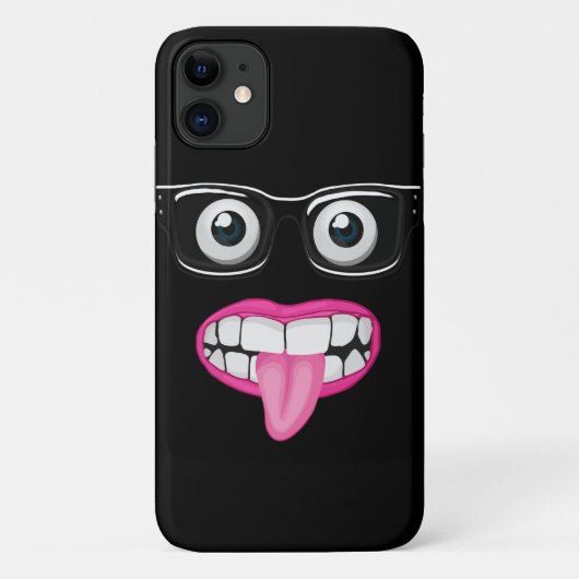 oogballen met bril en mondholte Case-Mate iPhone case (Achterkant)
