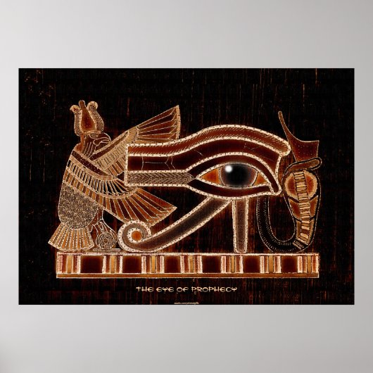 Oogbeeld van het Egyptische symbool van de voorspe Poster (Voorkant)