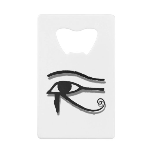 Oogbeeld van paardenbloemen (Eye of Horus Egyptian Creditkaart Flessenopener (Voorkant)