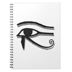 Oogbeeld van paardenbloemen (Eye of Horus Egyptian Notitieboek