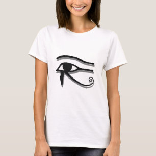 Oogbeeld van paardenbloemen (Eye of Horus Egyptian T-shirt