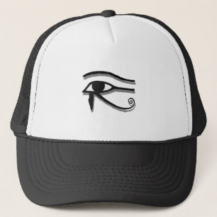 Oogbeeld van paardenbloemen (Eye of Horus Egyptian Trucker Pet