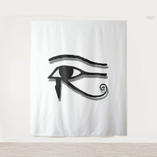 Oogbeeld van paardenbloemen (Eye of Horus Egyptian Wandkleed