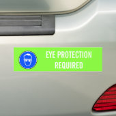 OOGBESCHERMING VEREIST BUMPERSTICKER (Op auto)