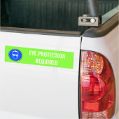 OOGBESCHERMING VEREIST BUMPERSTICKER (Op Truck)
