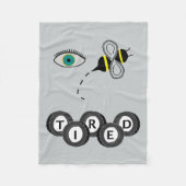 Oogbijen getierd fleece deken (Voorkant)