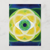 Oogblauw groene Briefkaarten (Voorkant)