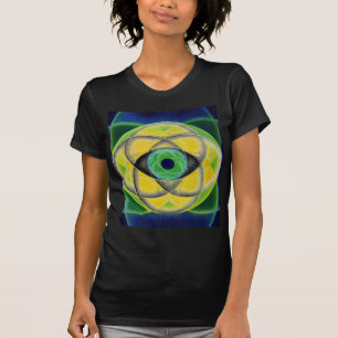 Oogblauwe groene bladen van Lynda Vugler T-shirt