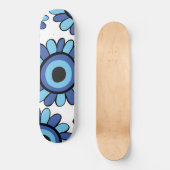 Oogbloem in het gezicht #1 #wall #art persoonlijk skateboard (Voorkant)