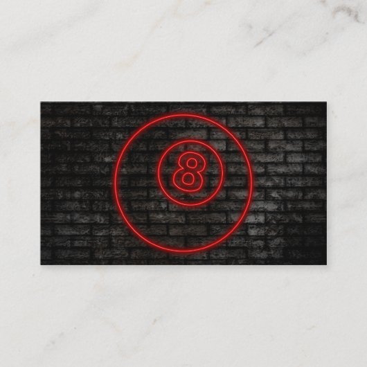 oogbol: elektrisch bord visitekaartje (Voorkant)