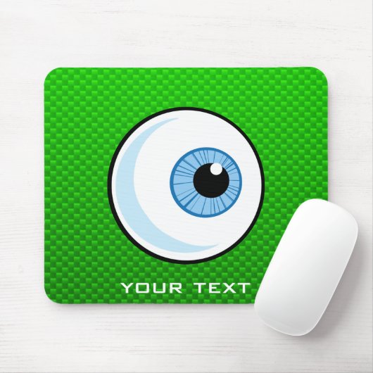 Oogbol; Groen Muismat (Met muis)