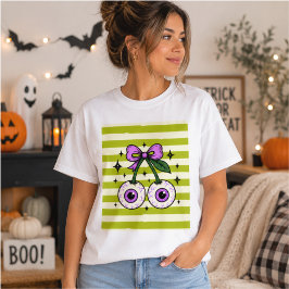 Oogbol Kersen Boog Halloween Coquette Grafisch T-shirt