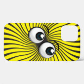 Oogbol Mania op geel Case-Mate iPhone Case (Achterkant (horizontaal))