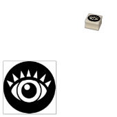 Oogbol Rubberstempel (Gestempeld)
