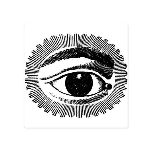 oogbol rubberstempel (Afrduk)