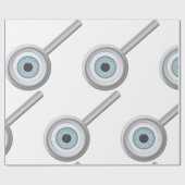 Oogbol Vergrootglas Fun Eye Inspectie Cadeaupapier (Vlak)