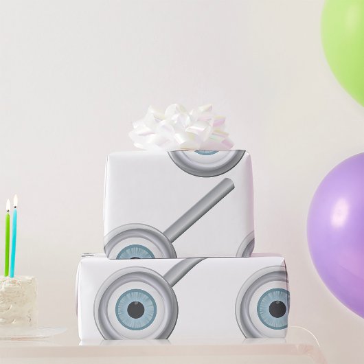 Oogbol Vergrootglas Fun Eye Inspectie Cadeaupapier