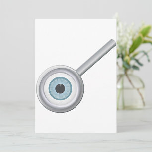 Oogbol Vergrootglas Fun Eye Inspectie Kaart