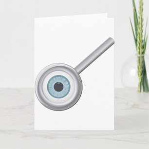 Oogbol Vergrootglas Fun Eye Inspectie Kaart