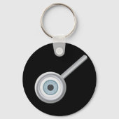 Oogbol Vergrootglas Fun Eye Inspectie Sleutelhanger (Voorkant)