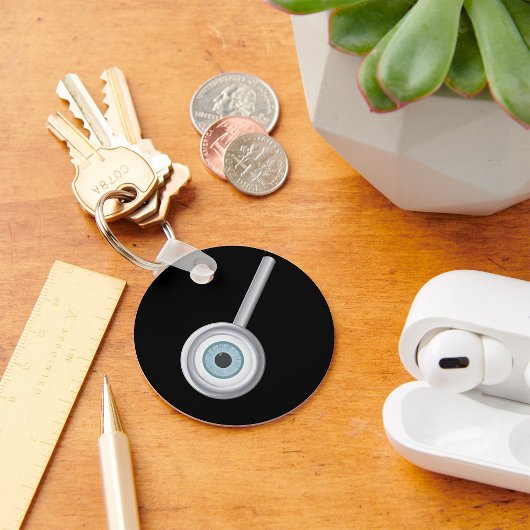 Oogbol Vergrootglas Fun Eye Inspectie Sleutelhanger