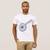 Oogbol Vergrootglas Fun Eye Inspectie T-shirt (Voorkant volledig)