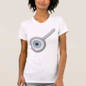 Oogbol Vergrootglas Fun Eye Inspectie T-shirt (Voorkant)