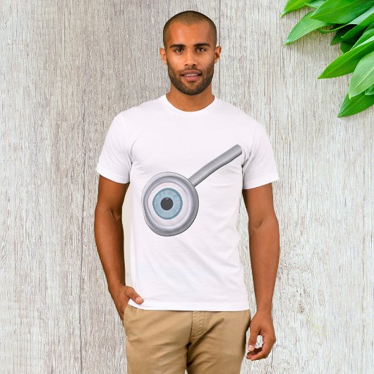 Oogbol Vergrootglas Fun Eye Inspectie T-shirt