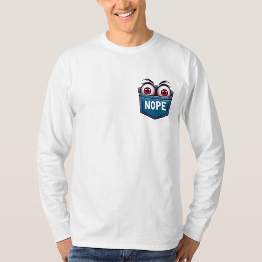 Oogbollen in zak t-shirt (Voorkant)