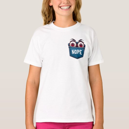 Oogbollen in zak t-shirt (Voorkant)