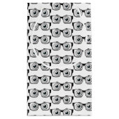 Oogbollen met zwarte lijsten bril klein cadeauzakje (Achterkant)