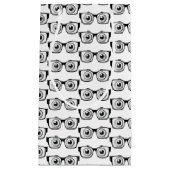 Oogbollen met zwarte lijsten bril klein cadeauzakje (Voorkant)